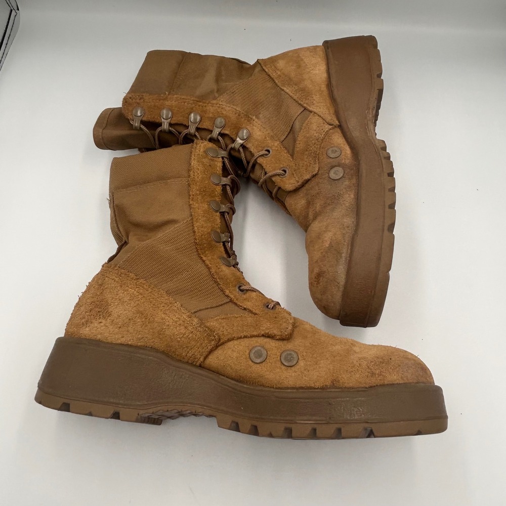 US Military Hot Weather Army Combat Boots Coyote Brown Vibram SPE1C1-23-D-0043 - Picture 5 of 8